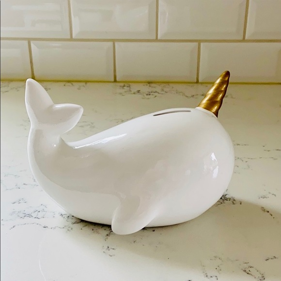 Pillowfort by Target  Unicorn Whale Coin Bank - Picture 7 of 13